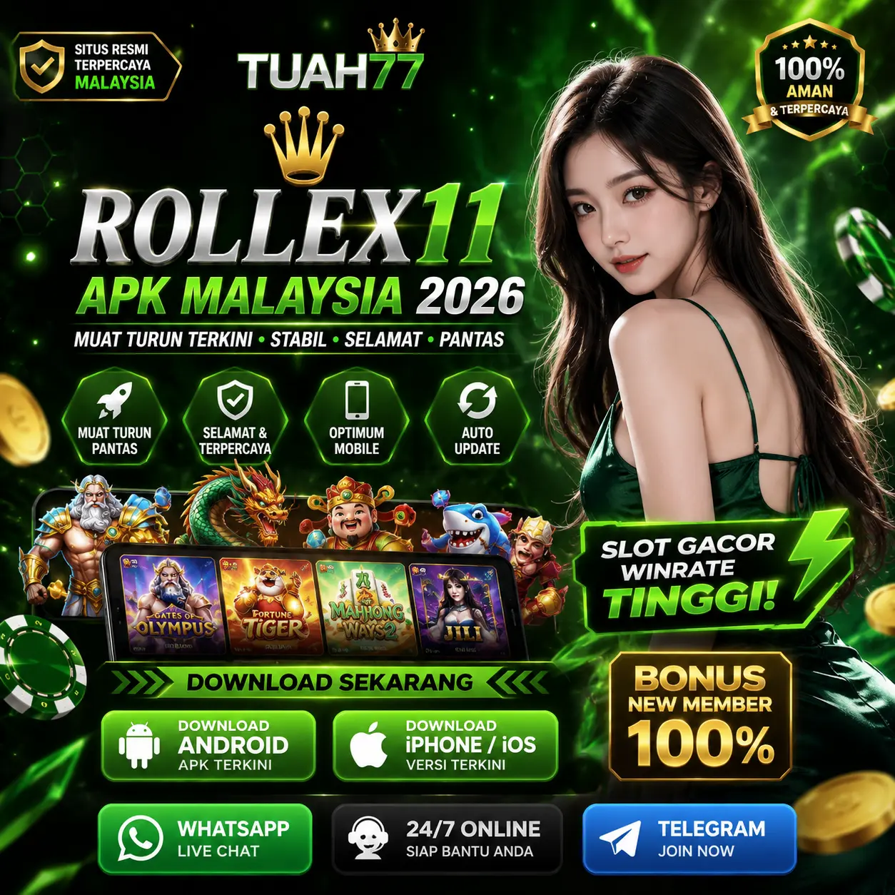 Rollex11 APK Malaysia untuk Android dan iPhone 2026